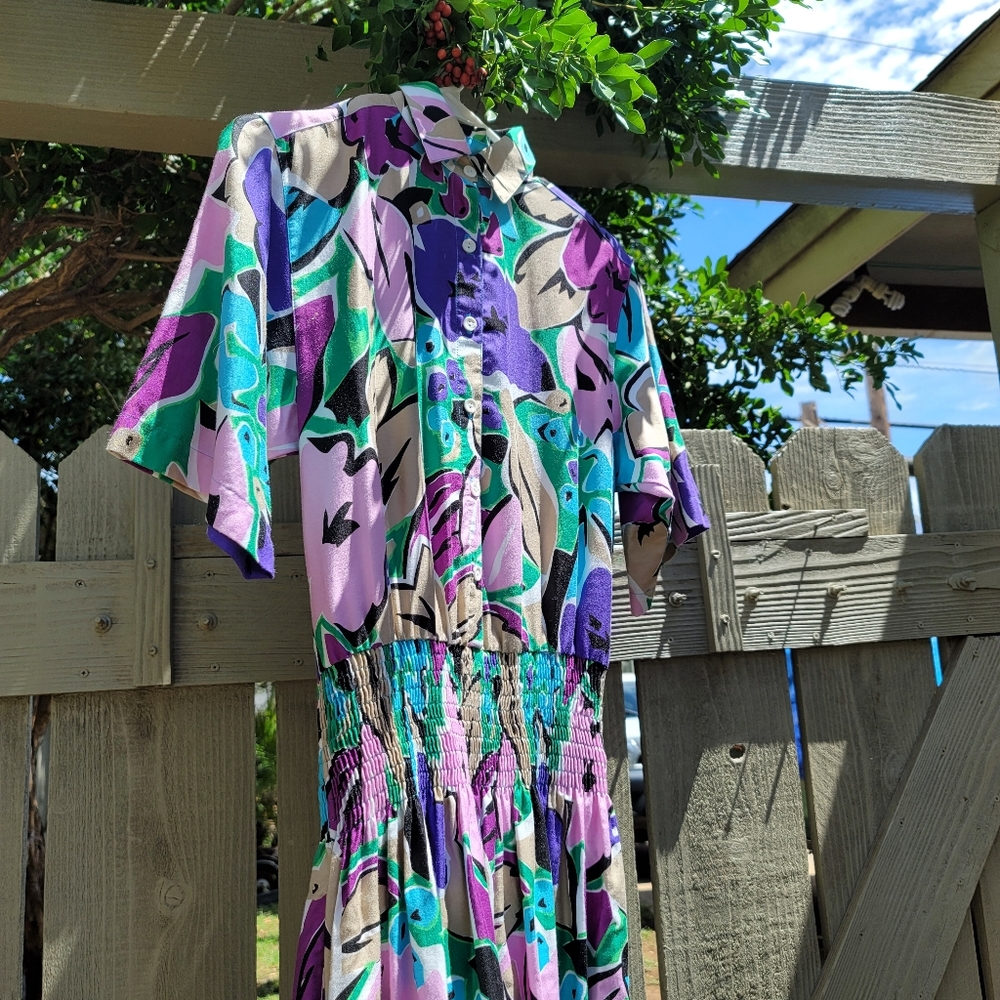 Malia Honolulu Vintage Midi Dress - Picture 3 of 5